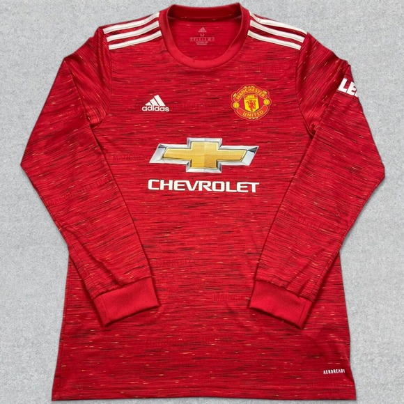 adidas Other - Adidas Shirt Men's M Red Manchester United Soccer Long Sleeve Jersey Aeroready